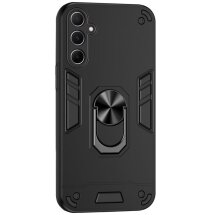 Защитный чехол Deexe Hybrid Shell для Samsung Galaxy A56 (A566) - Black: фото 1 из 7