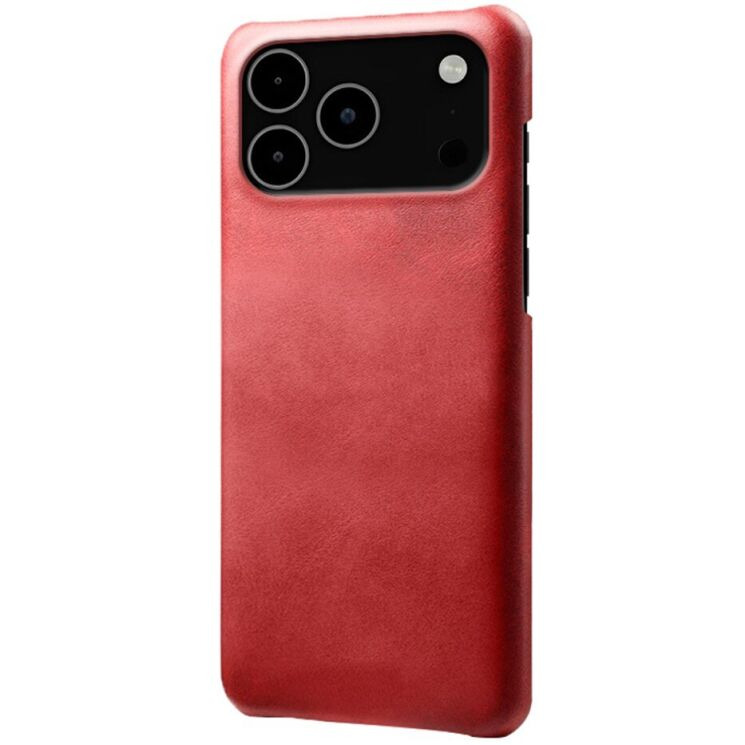 Захисний чохол Deexe Leather Back Cover для iPhone 18 Pro Max / 17 Pro Max - Red: фото 1 з 5