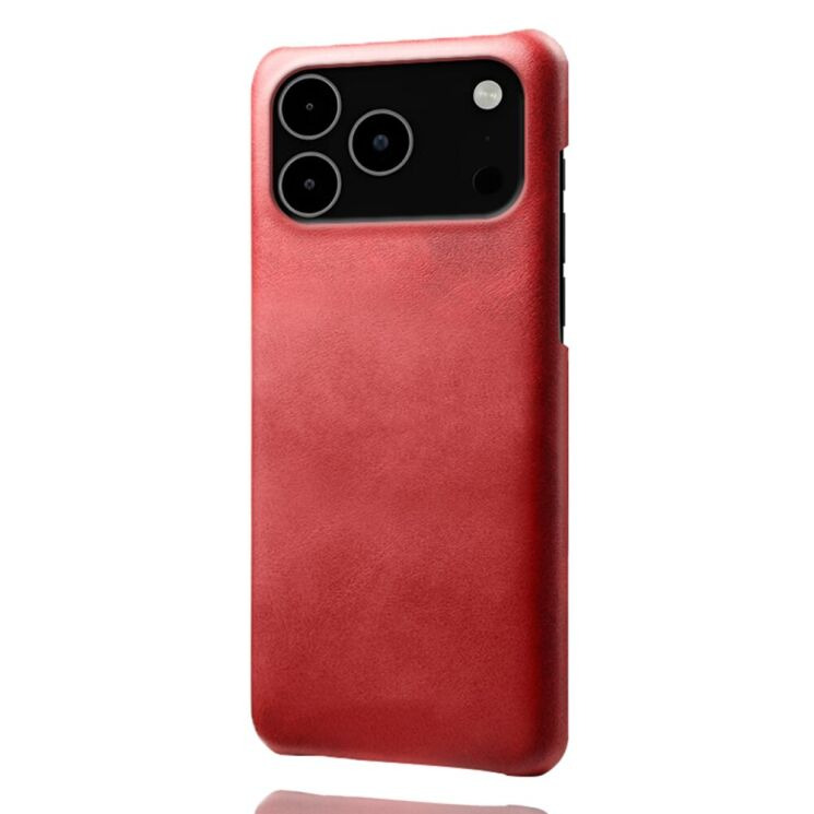 Захисний чохол Deexe Leather Back Cover для iPhone 18 Pro Max / 17 Pro Max - Red: фото 2 з 5