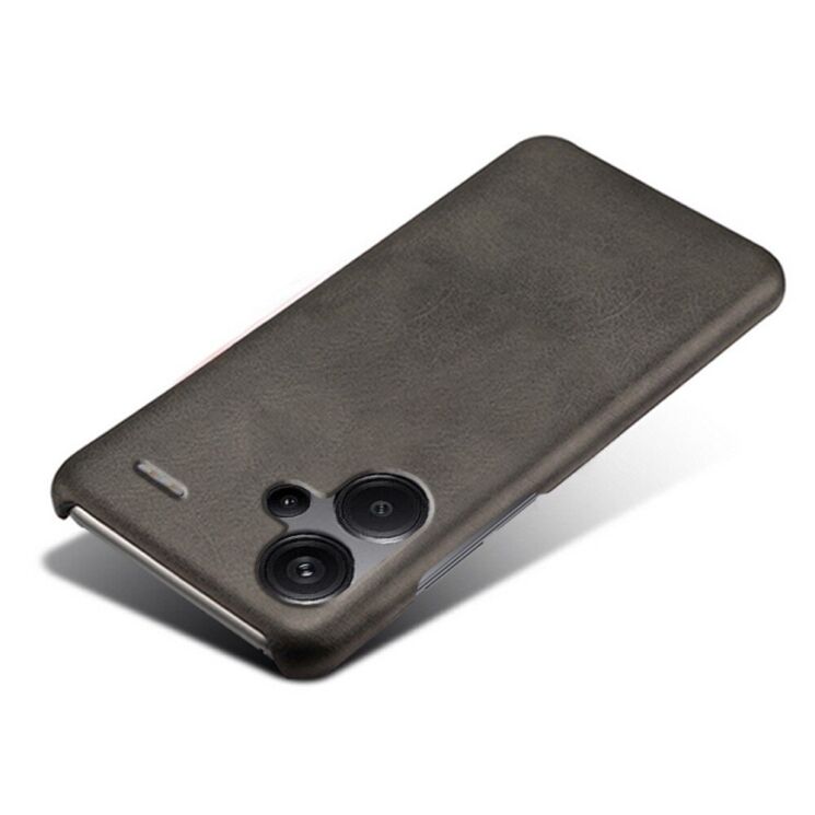 Захисний чохол Deexe Leather Back Cover для Xiaomi Redmi Note 13 Pro+ - Black: фото 4 з 4