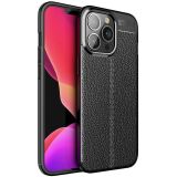Захисний чохол Deexe Leather Cover для Apple iPhone 14 Pro - Black (301302B)