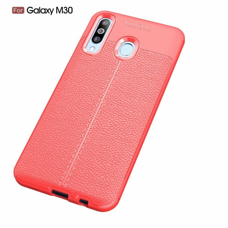 Захисний чохол Deexe Leather Cover для Samsung Galaxy M30 (M305) - Red: фото 2 з 8