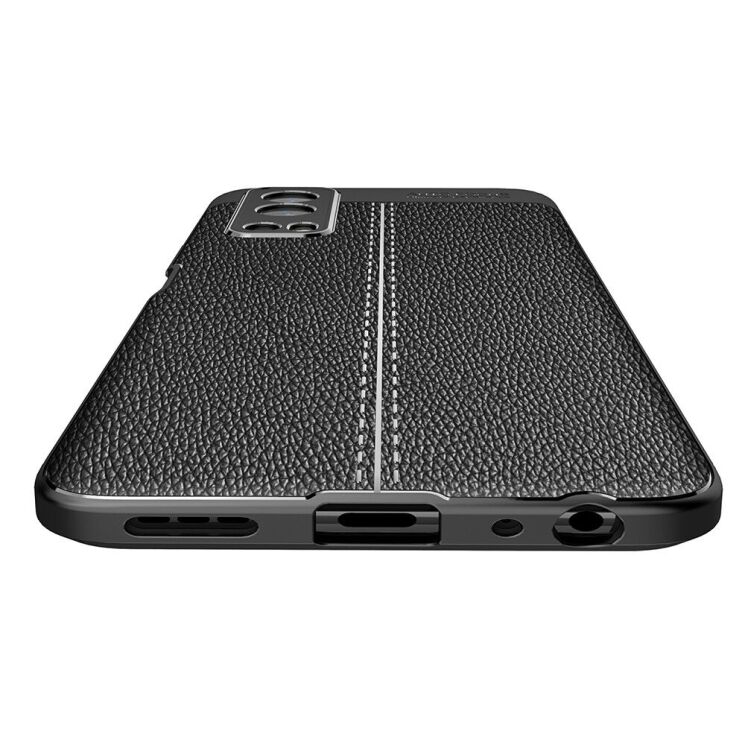 Силіконовий (TPU) чохол Deexe Leather Cover для VIVO Y72 - Black: фото 3 з 9