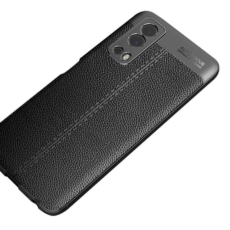 Силіконовий (TPU) чохол Deexe Leather Cover для VIVO Y72 - Black: фото 5 з 9