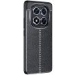 Защитный чехол Deexe Leather Cover для Xiaomi Redmi Note 14 Pro 5G / Note 14 Pro Plus / Poco X7 - Black (373147B)