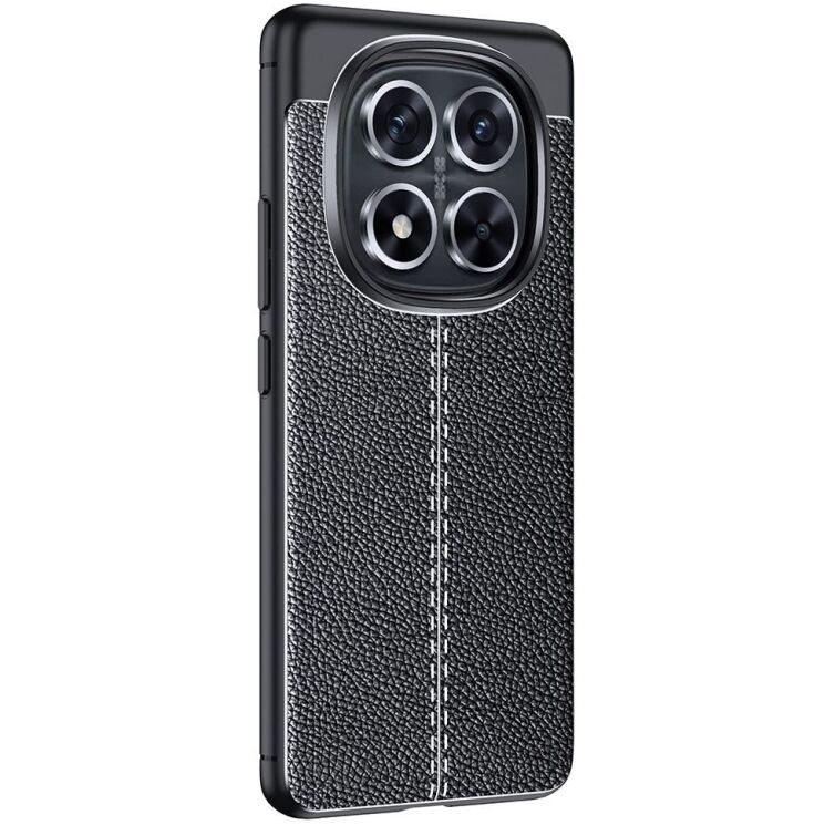 Захисний чохол Deexe Leather Cover для Xiaomi Redmi Note 14 Pro 5G / Note 14 Pro Plus / Poco X7 - Black: фото 1 з 11