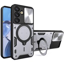 Защитный чехол Deexe Magnetic Space для Samsung Galaxy S26 - Silver: фото 1 из 8