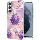 Защитный чехол Deexe Marble Pattern для Samsung Galaxy S21 FE (G990) - Light Purple (230652LV). Фото 1 из 4