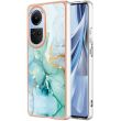 Защитный чехол Deexe Marble Style для OPPO Reno 10 / 10 Pro - Green (333325G)