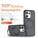 Защитный чехол Deexe Matte Skin Kickstand with MagSafe для OPPO Reno 16 Pro - Transparent Black (413603TB). Фото 12 из 16