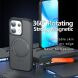 Защитный чехол Deexe Matte Skin Kickstand with MagSafe для OPPO Reno 16 Pro - Transparent Black (413603TB). Фото 10 из 16