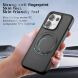 Защитный чехол Deexe Matte Skin Kickstand with MagSafe для OPPO Reno 16 Pro - Transparent Black (413603TB). Фото 15 из 16