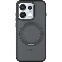 Защитный чехол Deexe Matte Skin Kickstand with MagSafe для OPPO Reno 16 Pro - Transparent Black: фото 1 из 16