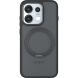 Защитный чехол Deexe Matte Skin Kickstand with MagSafe для OPPO Reno 16 Pro - Transparent Black (413603TB). Фото 1 из 16