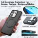 Защитный чехол Deexe Matte Skin Kickstand with MagSafe для OPPO Reno 16 Pro - Transparent Black (413603TB). Фото 8 из 16