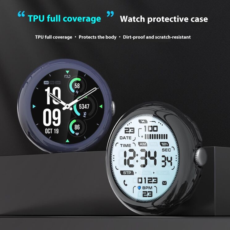 Захисний чохол Deexe Protective Frame для Google Pixel Watch 4 (41mm) - Pink: фото 5 з 7