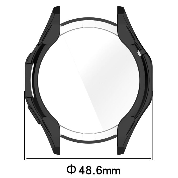 Защитный чехол Deexe Protective Frame для Huawei Watch GT 4 (46mm) - Silver: фото 8 из 8
