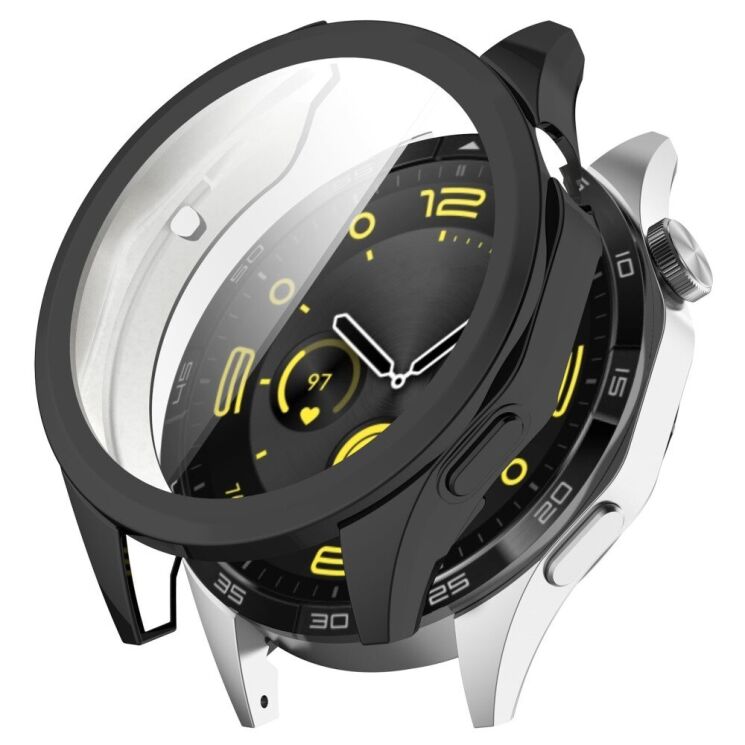 Защитный чехол Deexe Protective Frame для Huawei Watch GT 4 (46mm) - Black: фото 1 из 8