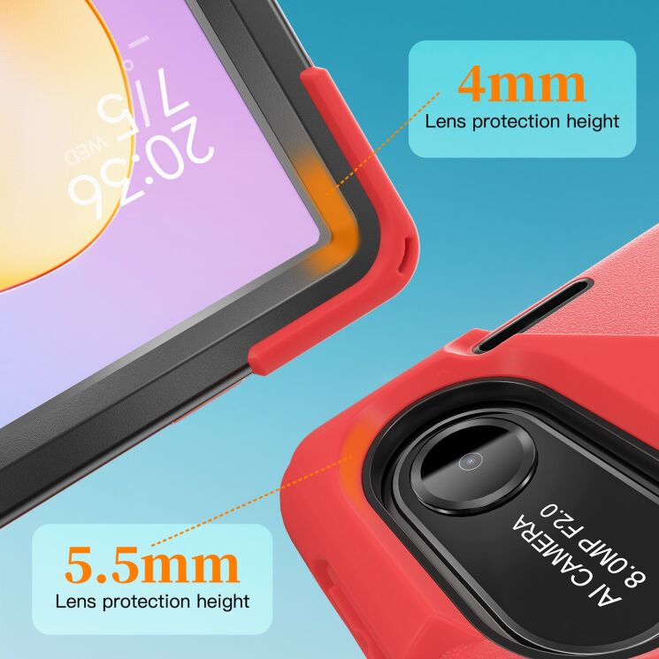 Защитный чехол Deexe Rotation Hybrid для Xiaomi Redmi Pad 2 - Navy Blue: фото 8 из 17