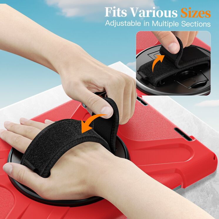 Защитный чехол Deexe Rotation Hybrid для Xiaomi Redmi Pad 2 - Navy Blue: фото 10 из 17