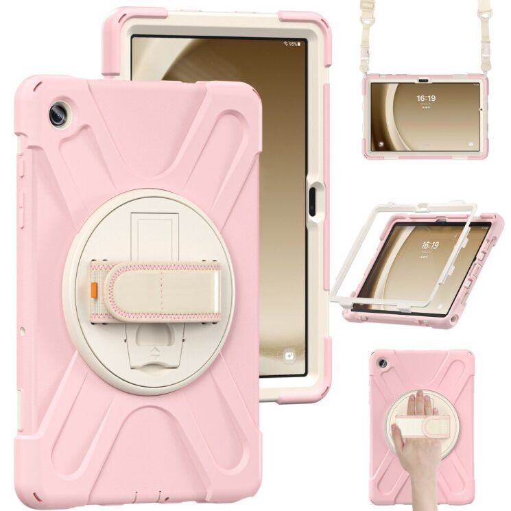 Защитный чехол Deexe Shockproof Case для Samsung Galaxy Tab A9 Plus (X210/216) - Pink: фото 1 из 8