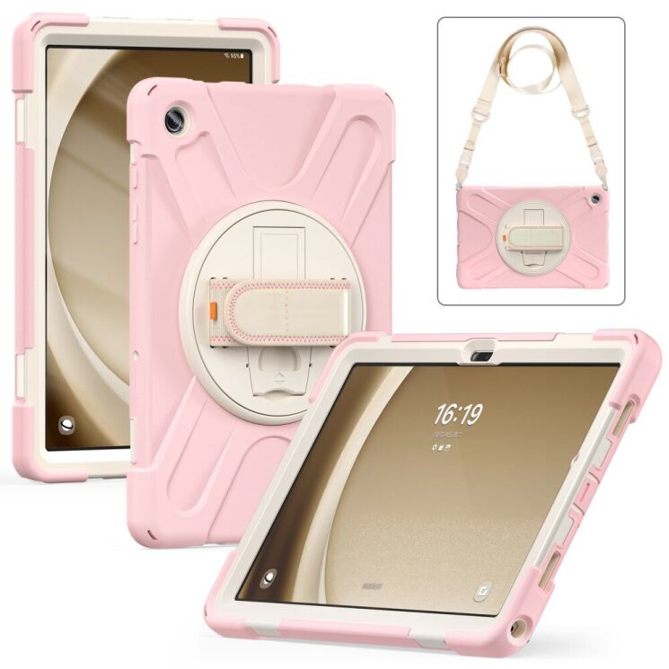 Защитный чехол Deexe Shockproof Case для Samsung Galaxy Tab A9 Plus (X210/216) - Pink: фото 2 из 8