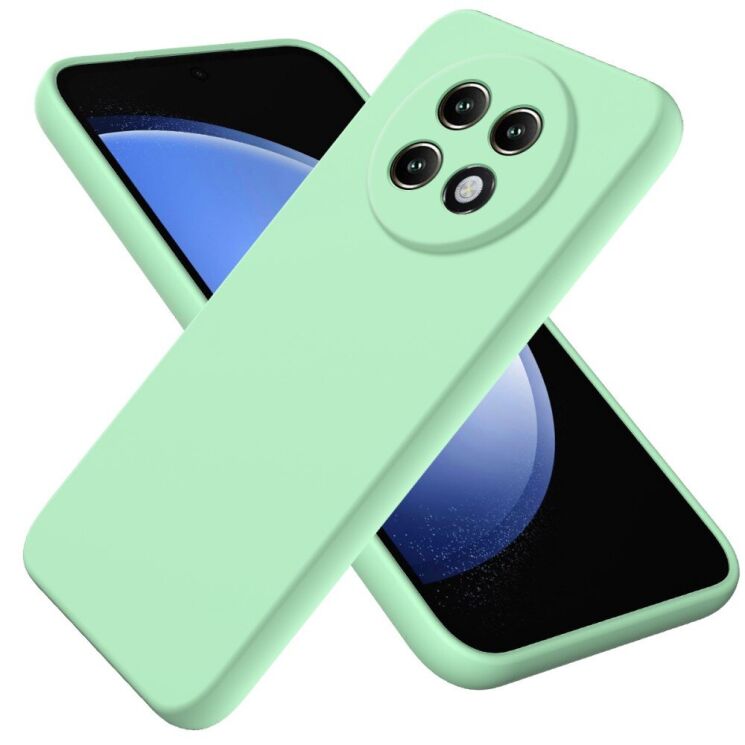 Защитный чехол Deexe Silicone Case для Realme 13 Plus - Green: фото 1 из 7