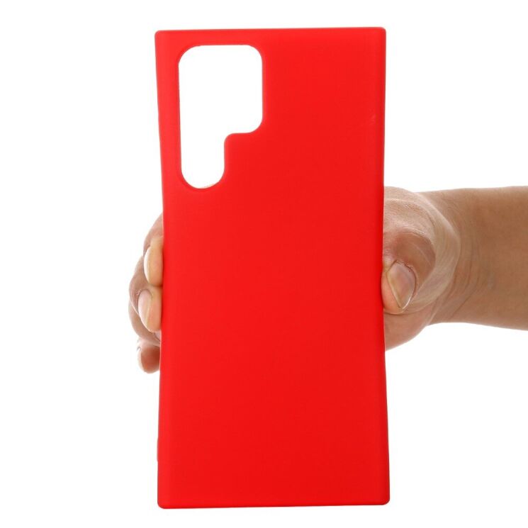 Защитный чехол Deexe Silicone Case для Samsung Galaxy S22 Ultra - Green: фото 7 из 7