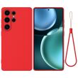 Защитный чехол Deexe Silicone Case для Samsung Galaxy S25 Ultra (S938) - Red (372217R)