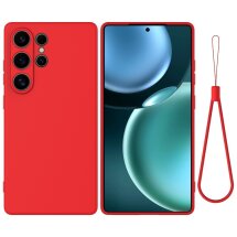 Защитный чехол Deexe Silicone Case для Samsung Galaxy S25 Ultra (S938) - Red: фото 1 из 8