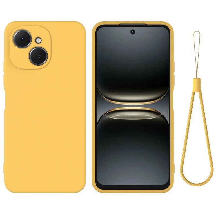 Силиконовый (TPU) чехол Deexe Silicone Case для TECNO Spark 40C - Yellow: фото 1 из 9