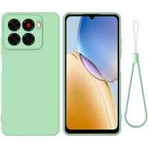 Защитный чехол Deexe Silicone Case для ZTE Blade A56 - Green: фото 1 из 9