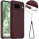 Защитный чехол Deexe Silicone Case with MagSafe для Google Pixel 8A - Wine Red (341068WR). Фото 1 из 9