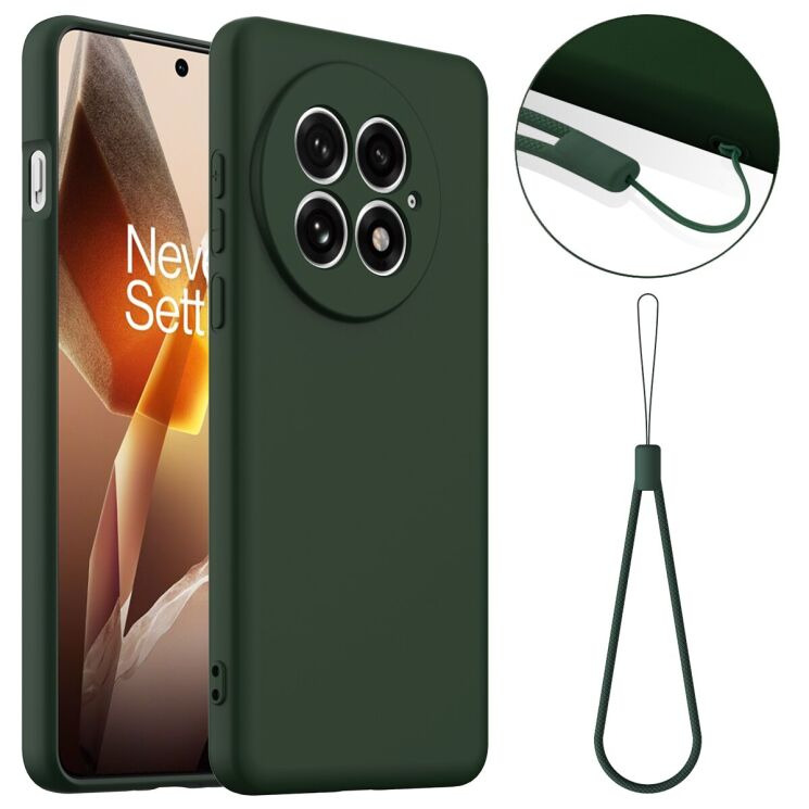 Защитный чехол Deexe Silicone Case with MagSafe для OnePlus 13 - Dark Green: фото 2 из 9