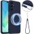 Захисний чохол Deexe Silicone Case with MagSafe для Samsung Galaxy A17 (A175) - Dark Blue: фото 1 з 9