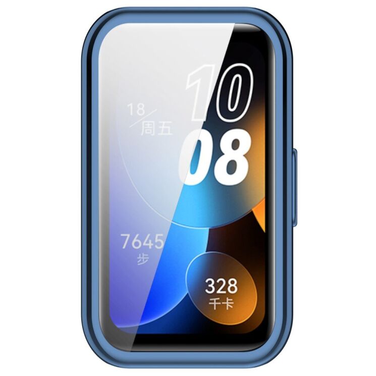 Защитный чехол Deexe Silicone Frame для Huawei Band 8 / 9 - Navy Blue: фото 5 из 8