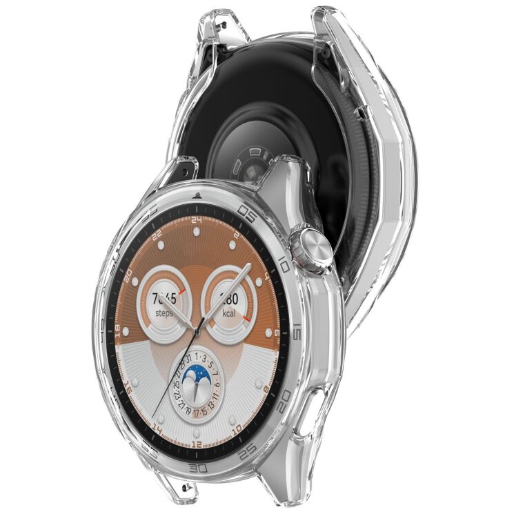 Защитный чехол Deexe Silicone Frame для Huawei Watch GT 6 (46 mm) - Transparent: фото 2 из 5
