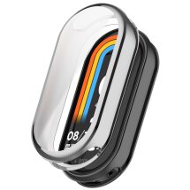 Захисний чохол Deexe Silicone Frame для Xiaomi Mi Smart Band 10 - Silver: фото 1 з 4