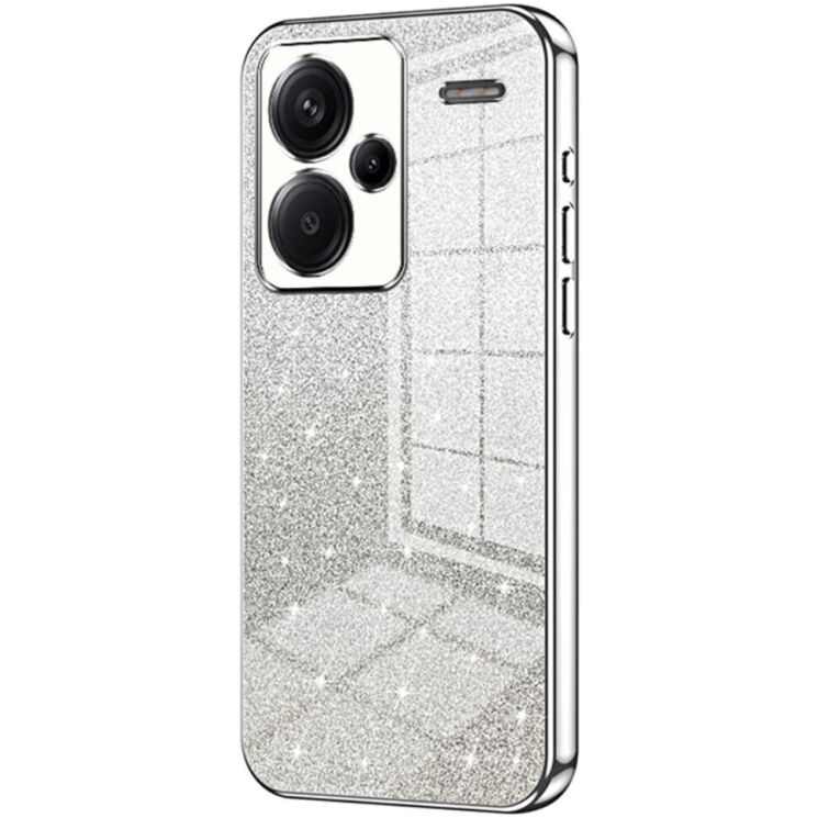 Защитный чехол Deexe Sparkles Cover для Xiaomi Redmi Note 13 Pro+ - Silver: фото 1 из 7