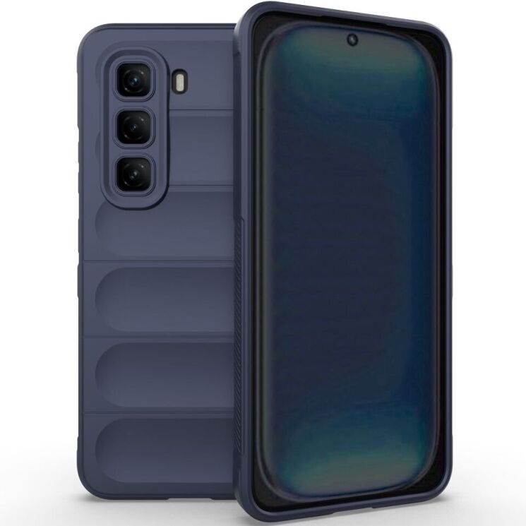 Защитный чехол Deexe Terra Case для Infinix Hot 50 Pro - Dark Blue: фото 1 из 6