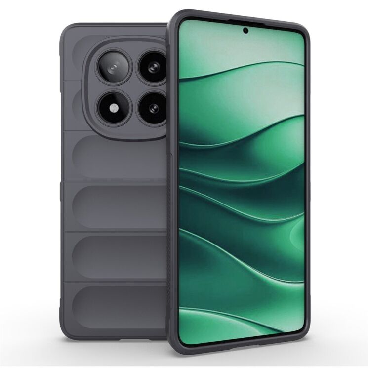 Захисний чохол Deexe Terra Case для Xiaomi Redmi Note 14 Pro 5G - Dark Grey: фото 1 з 6