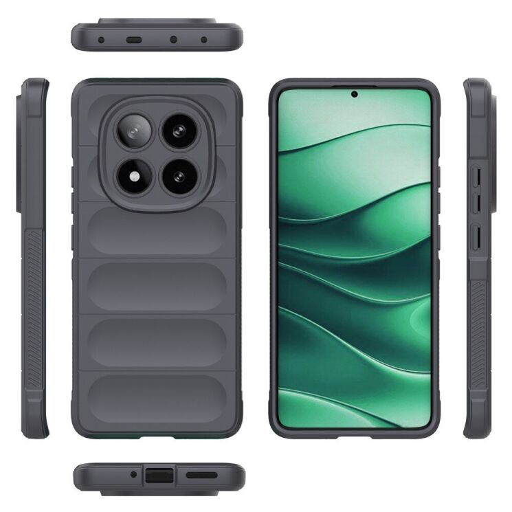 Захисний чохол Deexe Terra Case для Xiaomi Redmi Note 14 Pro 5G - Dark Grey: фото 2 з 6