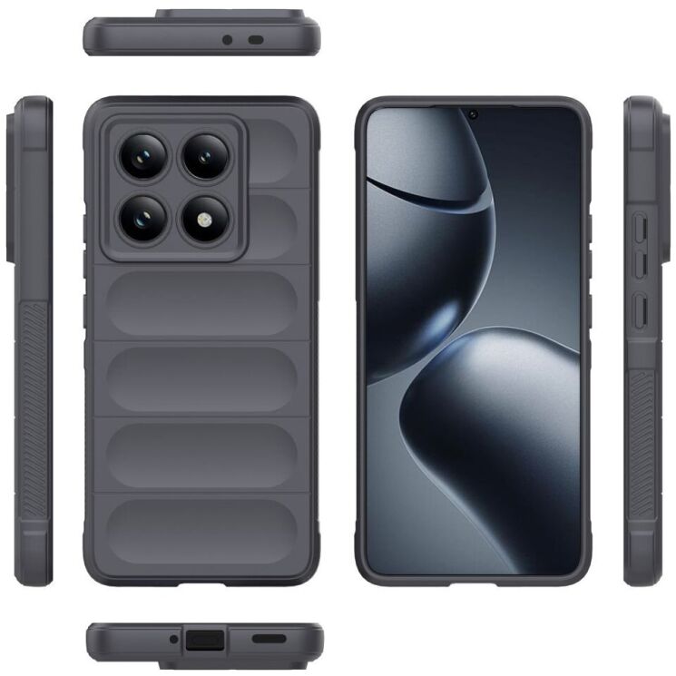 Защитный чехол Deexe Terra Case для Xiaomi Redmi Note 14 Pro 5G - Dark Grey: фото 2 из 6
