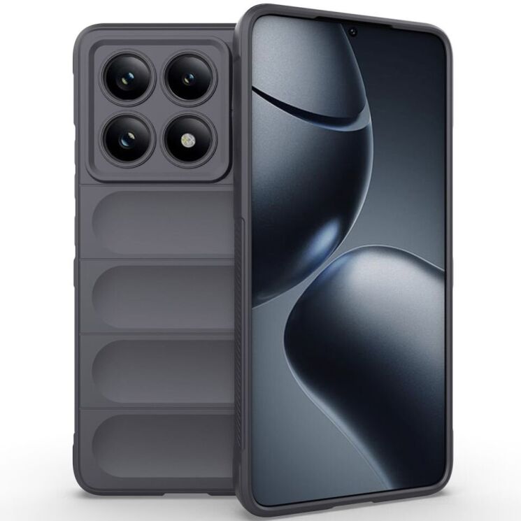 Защитный чехол Deexe Terra Case для Xiaomi Redmi Note 14 Pro 5G - Dark Grey: фото 1 из 6