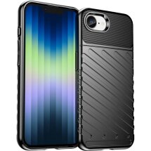 Захисний чохол Deexe Thunder Series для iPhone 17e / 16e - Black: фото 1 з 8