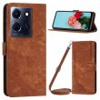 Защитный чехол Deexe Vintage Lines для Infinix Note 30 - Brown (330012Z)