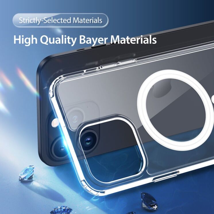 Защитный чехол DUX DUCIS Clin Series MagSafe для Apple iPhone 15 Pro Max - Transparent: фото 7 из 13