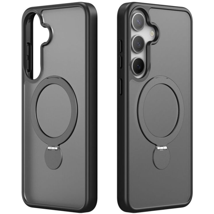 Защитный чехол DUX DUCIS Yind Series Stand для Samsung Galaxy S25 (S931) - Black: фото 2 из 10