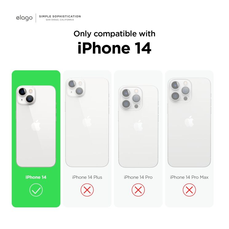 Защитный чехол Elago Silicone Case для Apple iPhone 14 - Orange: фото 2 из 7
