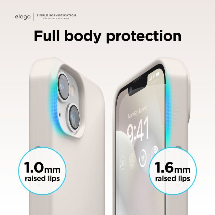 Защитный чехол Elago Silicone Case для Apple iPhone 14 - Orange: фото 5 из 7